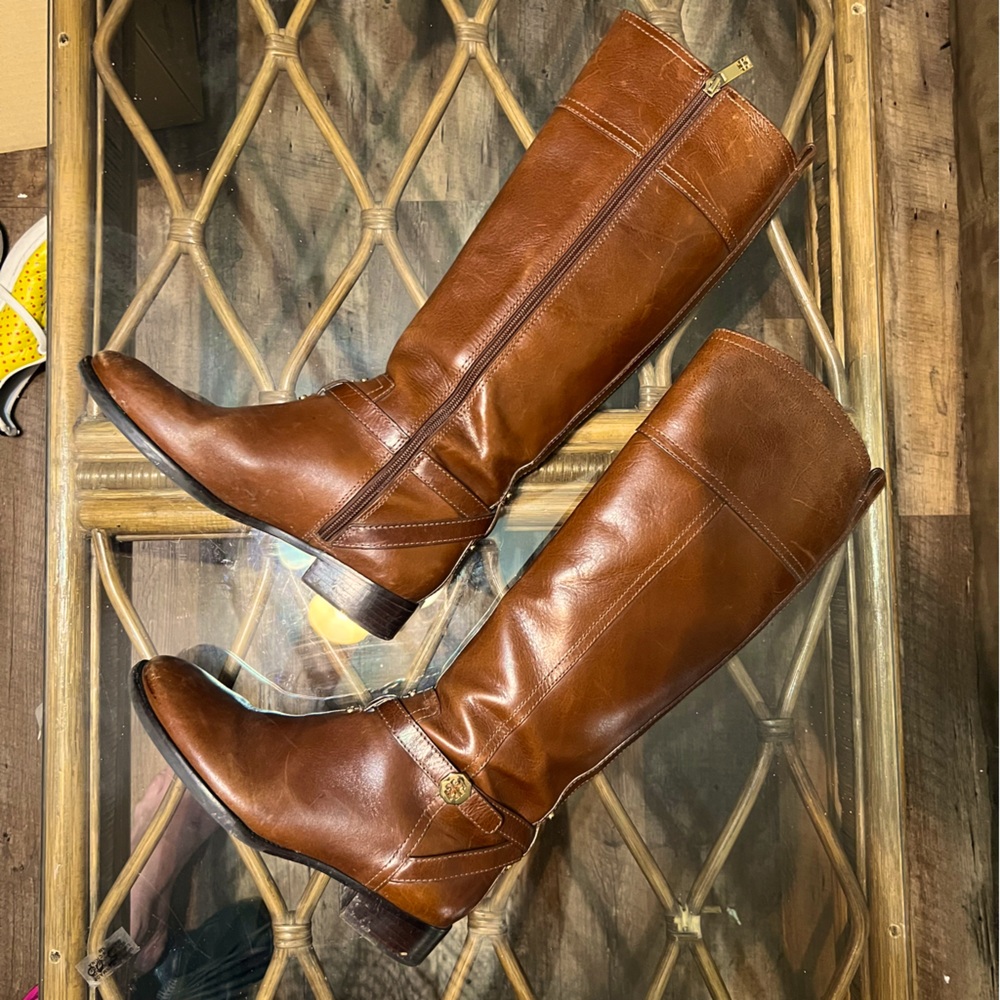 Tory Burch Brita leather riding boots - excellent condition